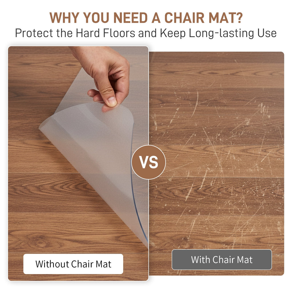 Ktaxon 30" x 48" Home Office Chair Mat Rectangular, Hard Floor Protector Mat