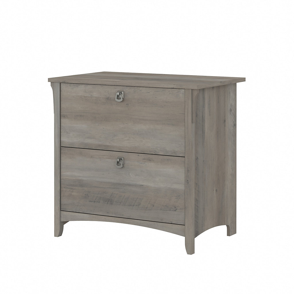 Bush Furniture Salinas Lateral File Cabinet, 2 Drawer, Driftwood Gray