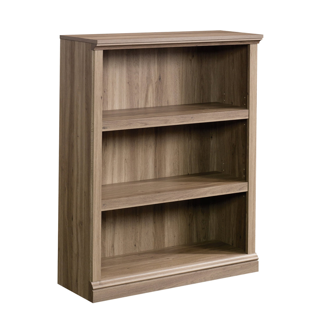 Sauder Select 3-Shelf Bookcase, Salt Oak Finish