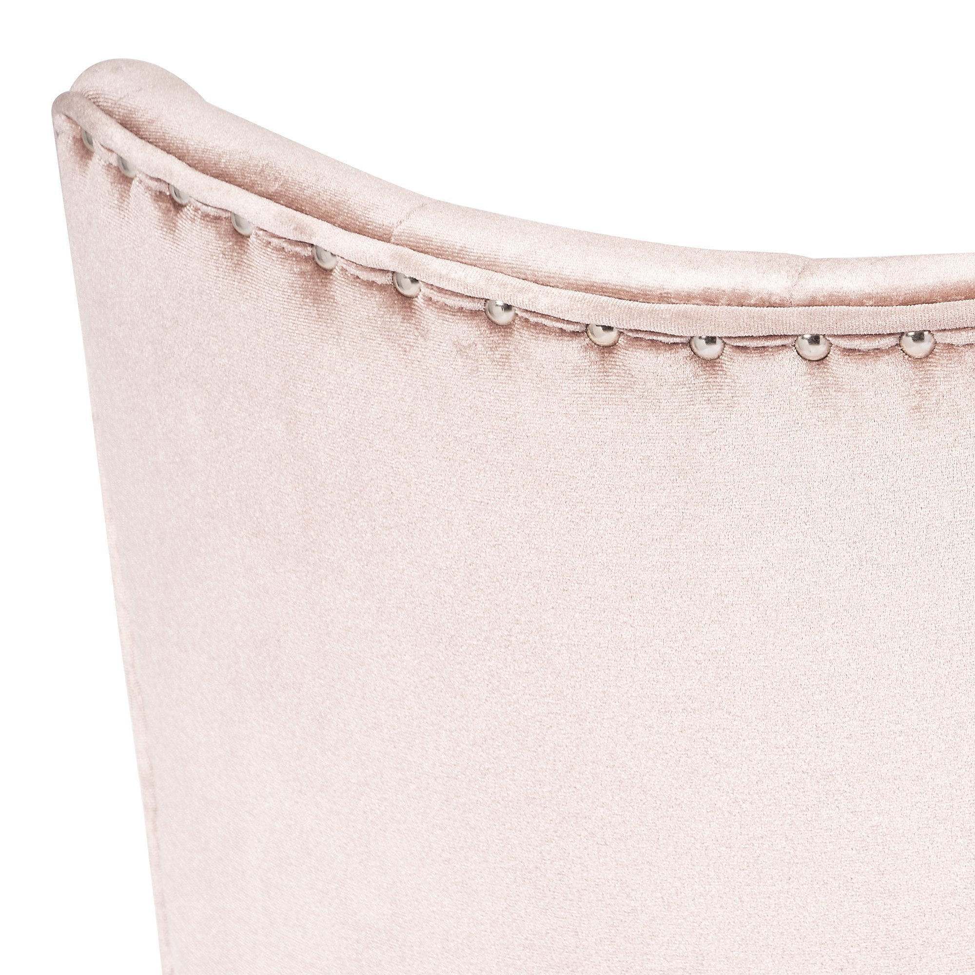 Impressions Vanity Raven Tufted 360 Degrees Swivel Vanity Chair with Armless Cushion Seat (Pink)