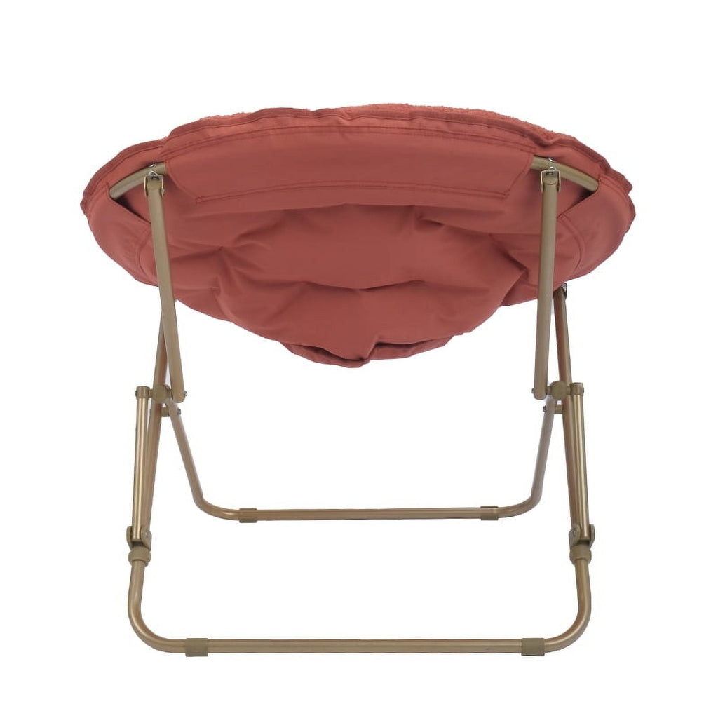 Mainstays Steel Padded Folding & Stacking Chairs, Red Canyon