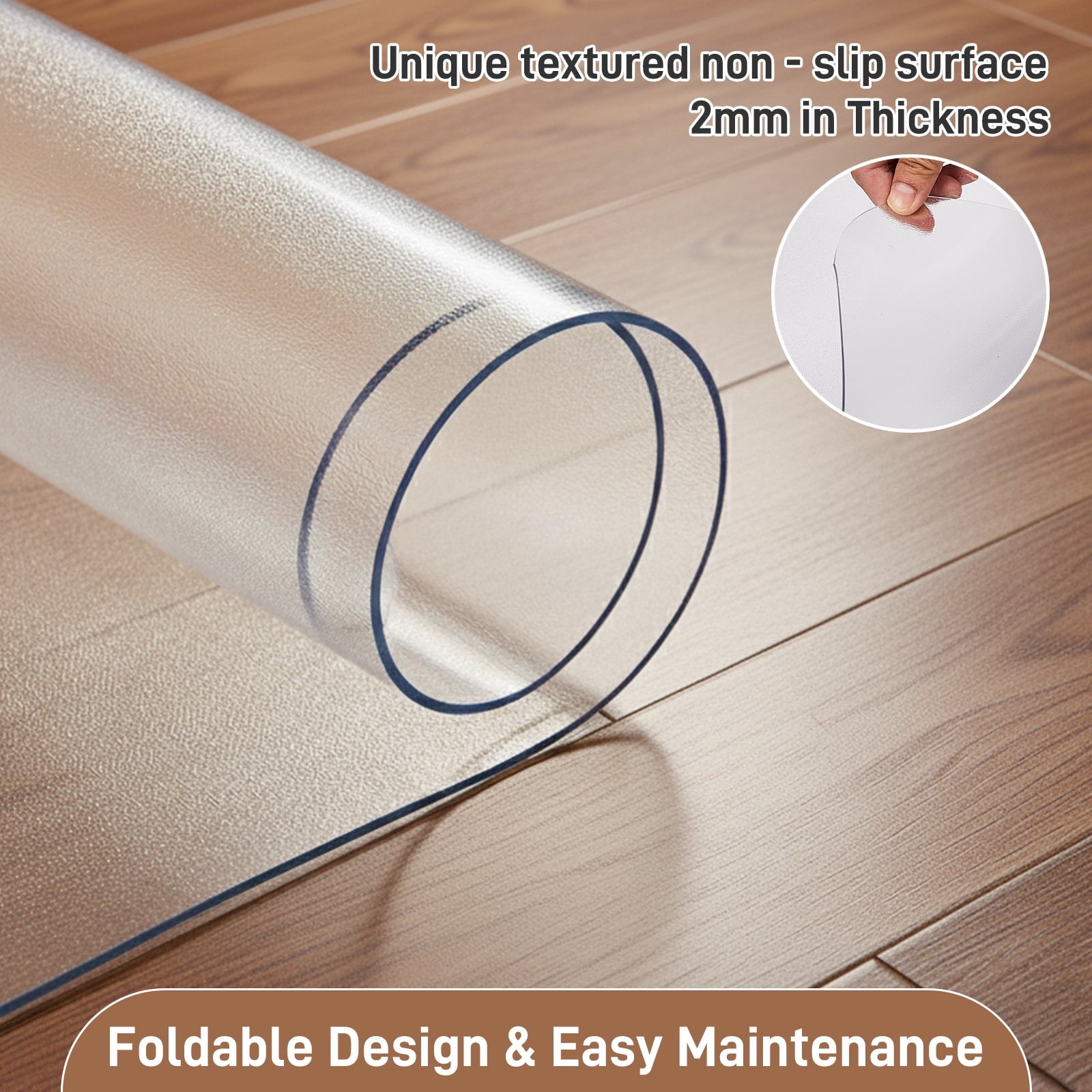 Ktaxon 30" x 48" Home Office Chair Mat Rectangular, Hard Floor Protector Mat