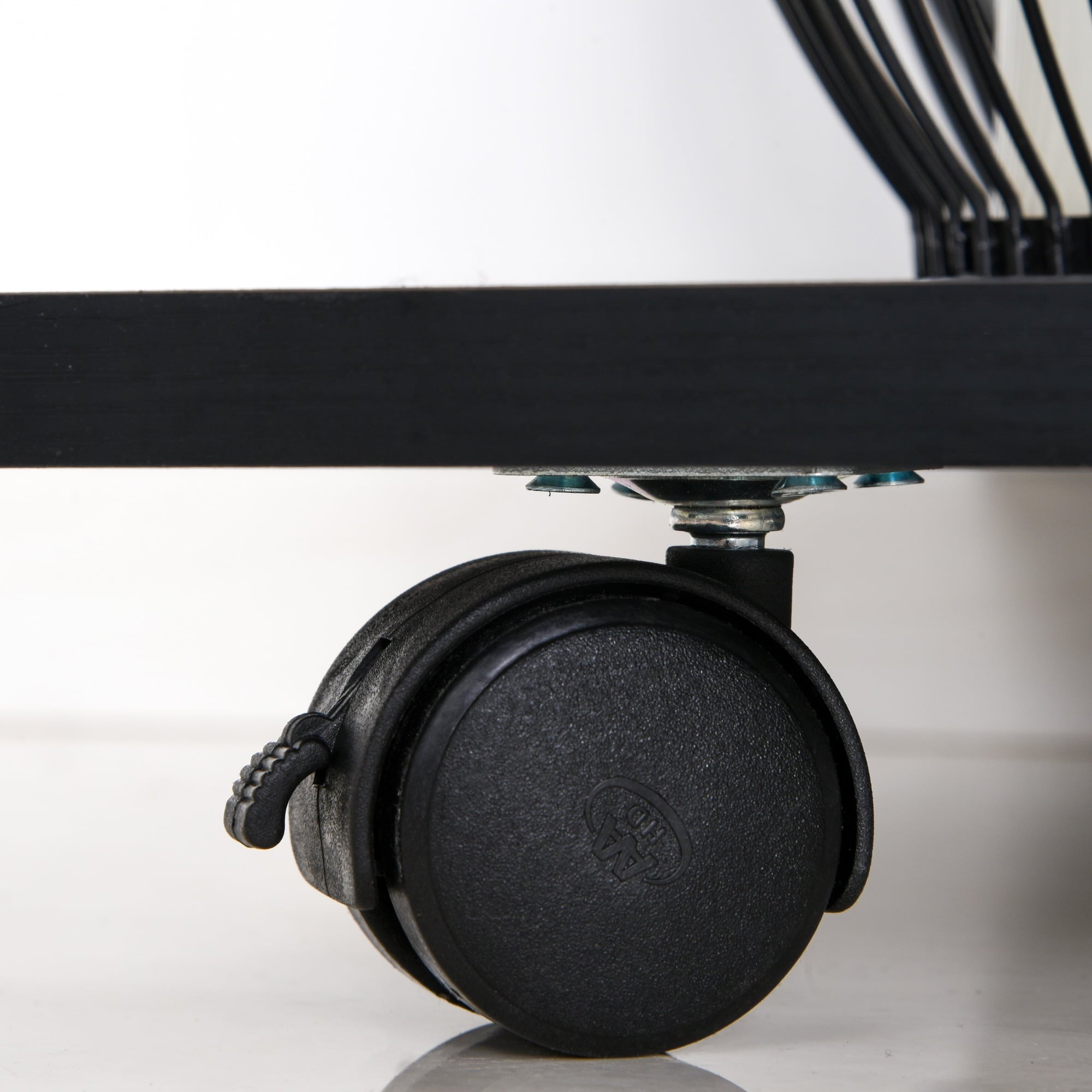 Vinsetto Mobile Printer Stand, Rolling File Cabinet Cart with Wheels, Adjustable Shelf, Drawer and CPU Stand, Black