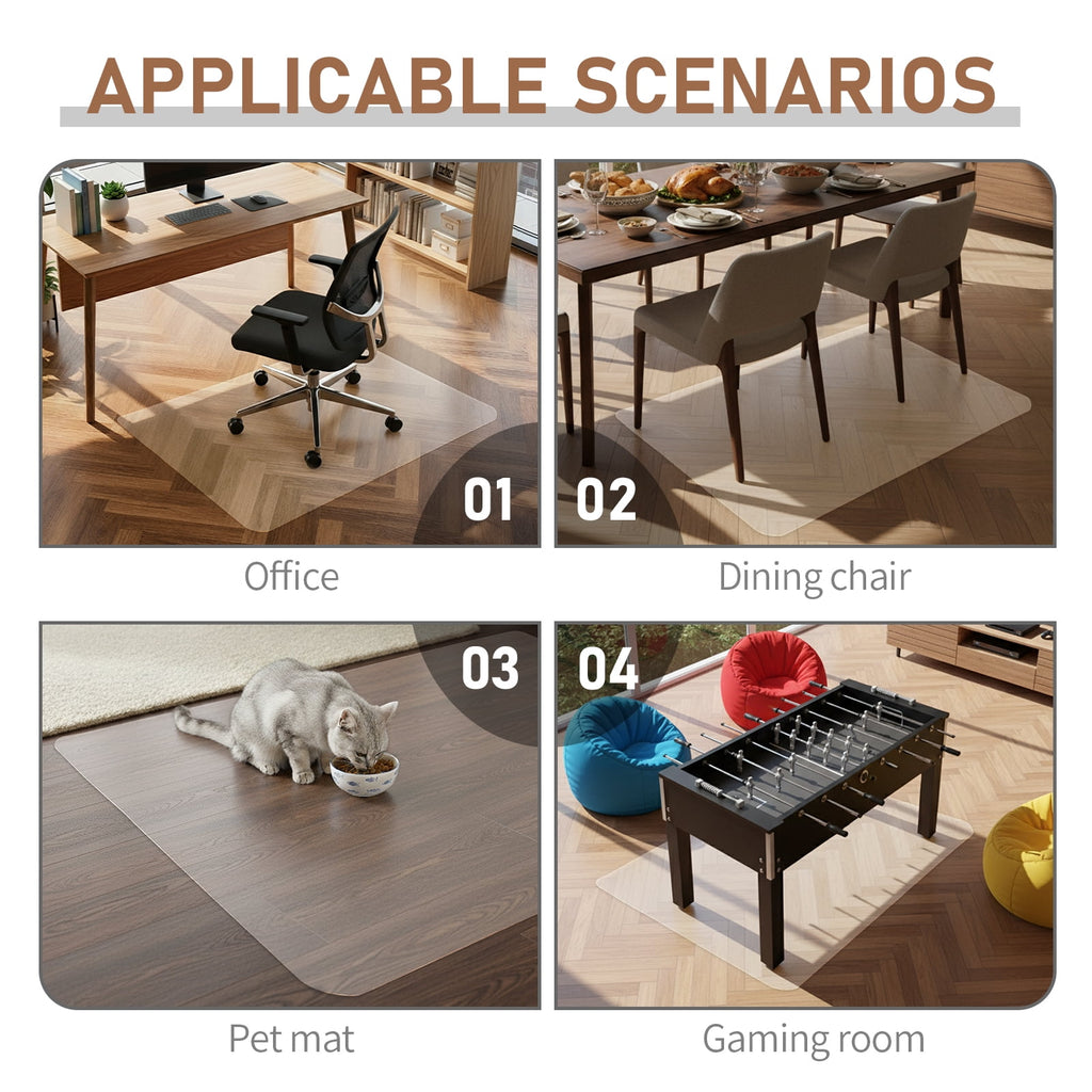 Ktaxon 30" x 48" Home Office Chair Mat Rectangular, Hard Floor Protector Mat