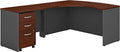Bush Business Furniture Series C 60" Left 3 Drawer L Desk in Hansen Cherry