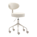 DR.LOMILOMI Pneumatic Swivel Rolling Stool Chair with Backrest 503 KAI