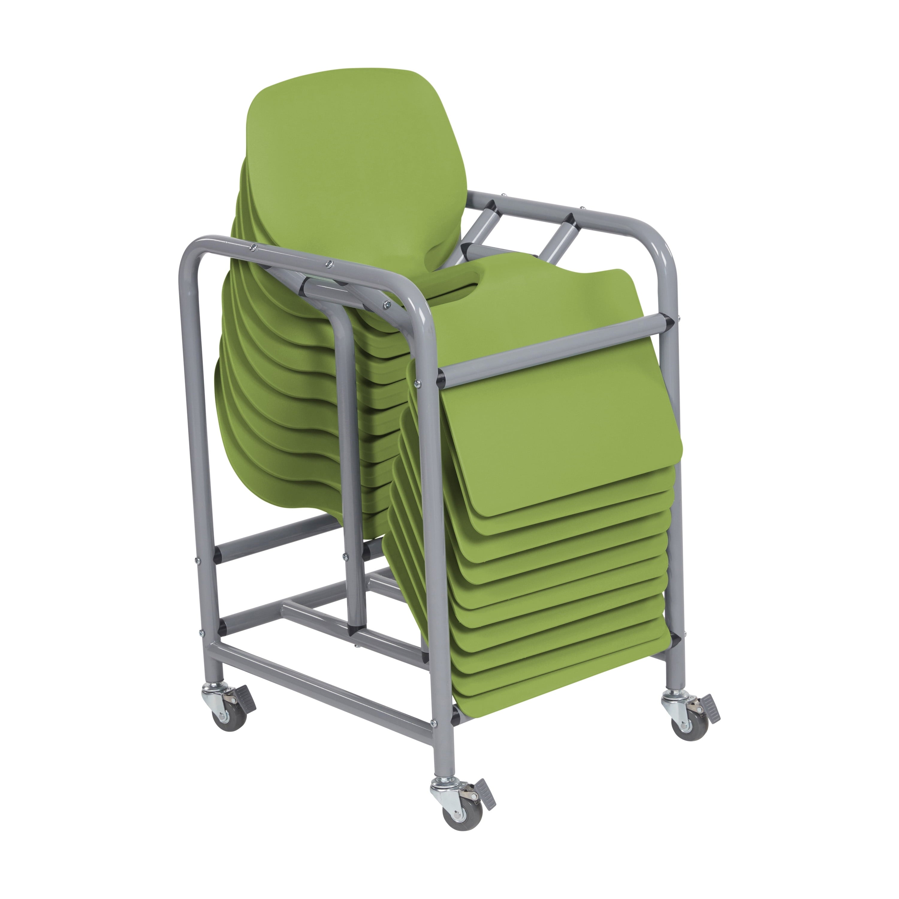 ECR4Kids The Surf Portable Lap Desk with Mobile Storage Cart, Blue, 10-Pack