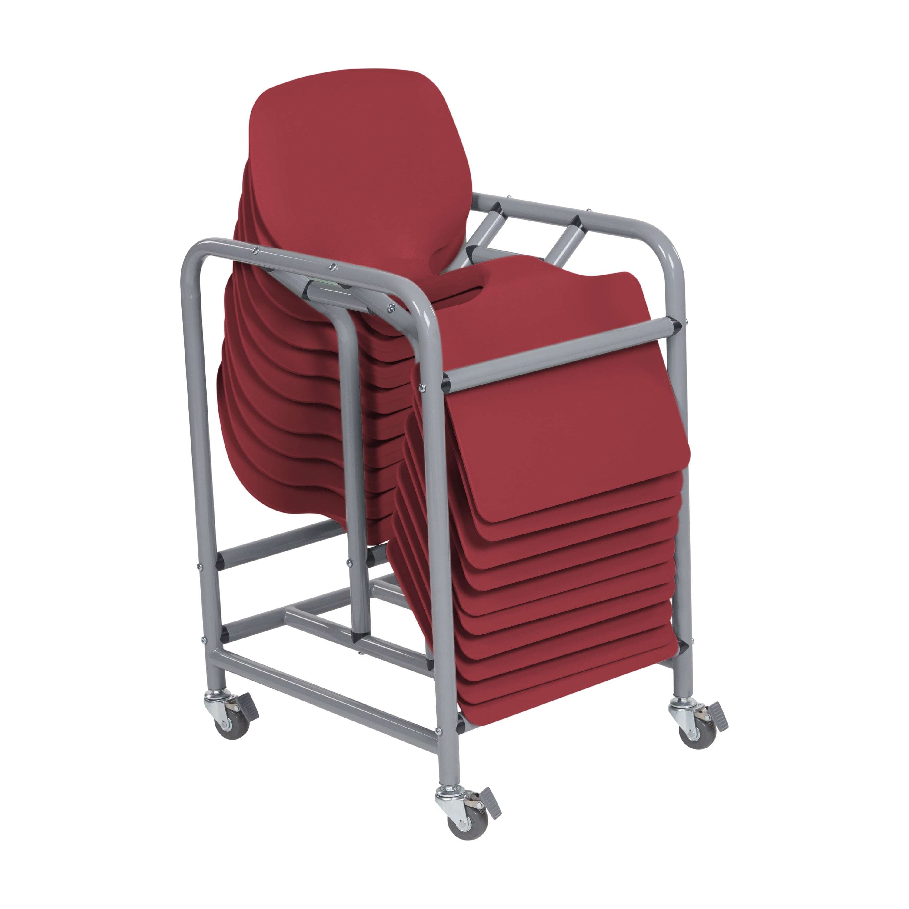 ECR4Kids The Surf Portable Lap Desk with Mobile Storage Cart, Blue, 10-Pack