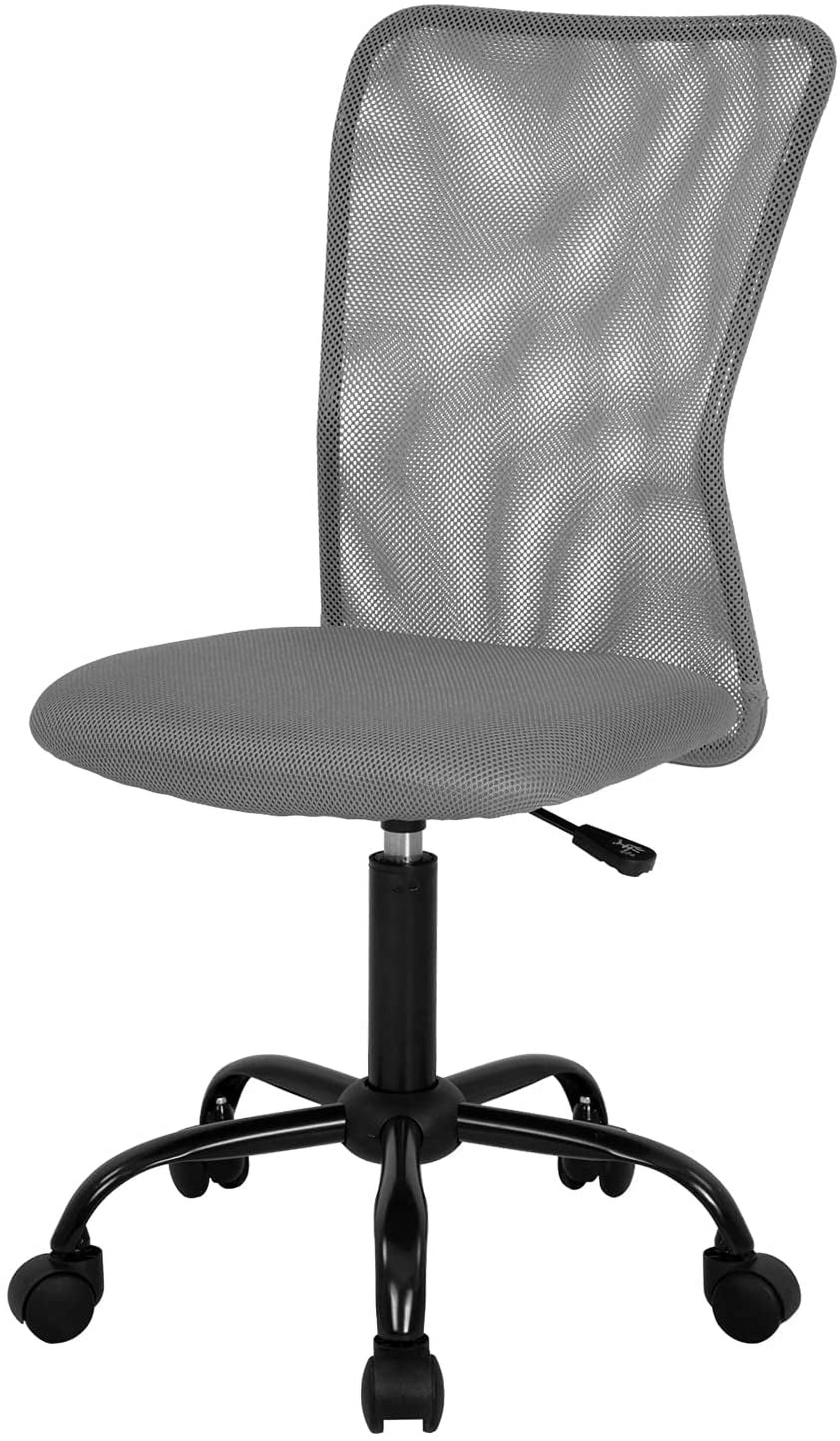 FDW Ergonomic Office Chair, Mesh, Mid-Back, Swivel Rolling for Men, Women(Black)