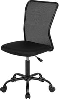 FDW Ergonomic Office Chair, Mesh, Mid-Back, Swivel Rolling for Men, Women(Black)
