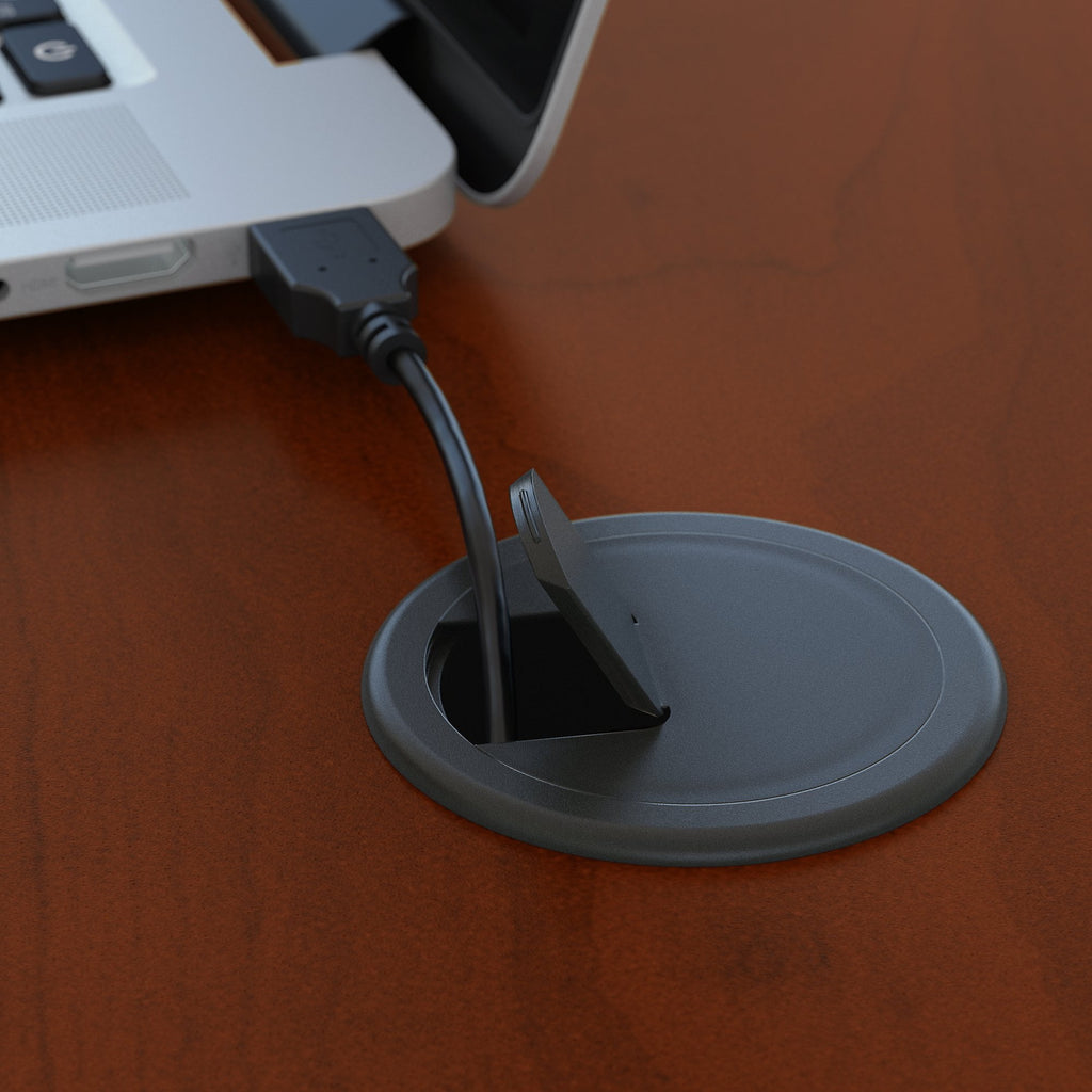 Bush Business Furniture Series C 60" Left 3 Drawer L Desk in Hansen Cherry