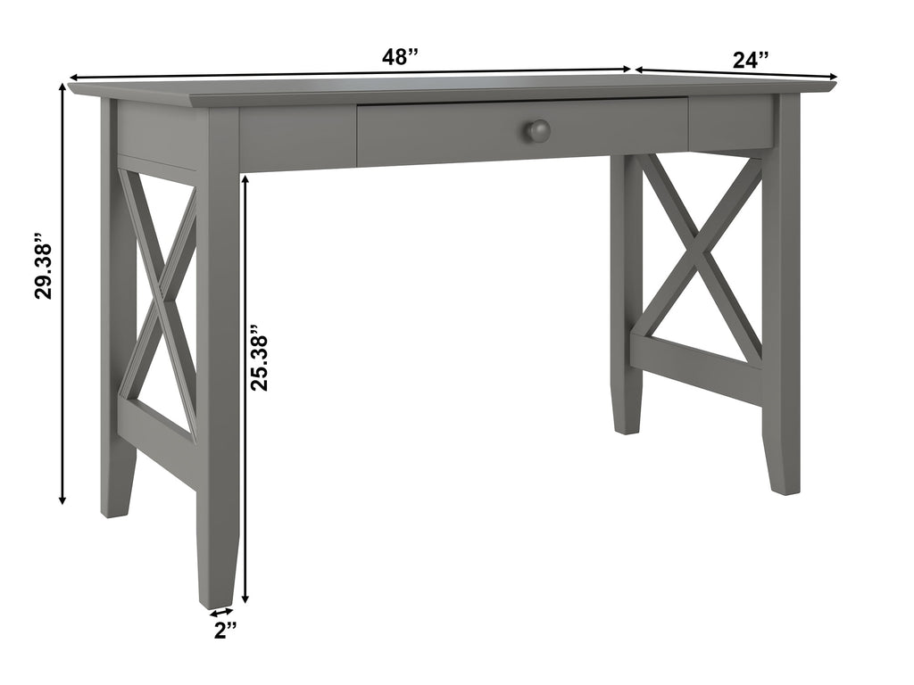 AFI X Design Desk with Drawer in Grey