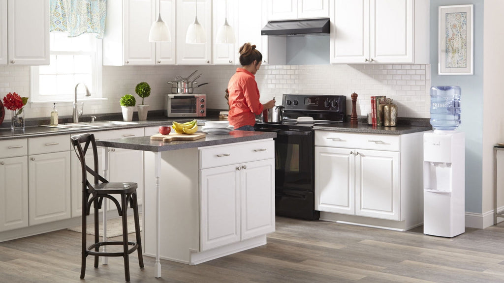 Primo® Water Dispenser Top Loading, Hot/Cold Temp, White