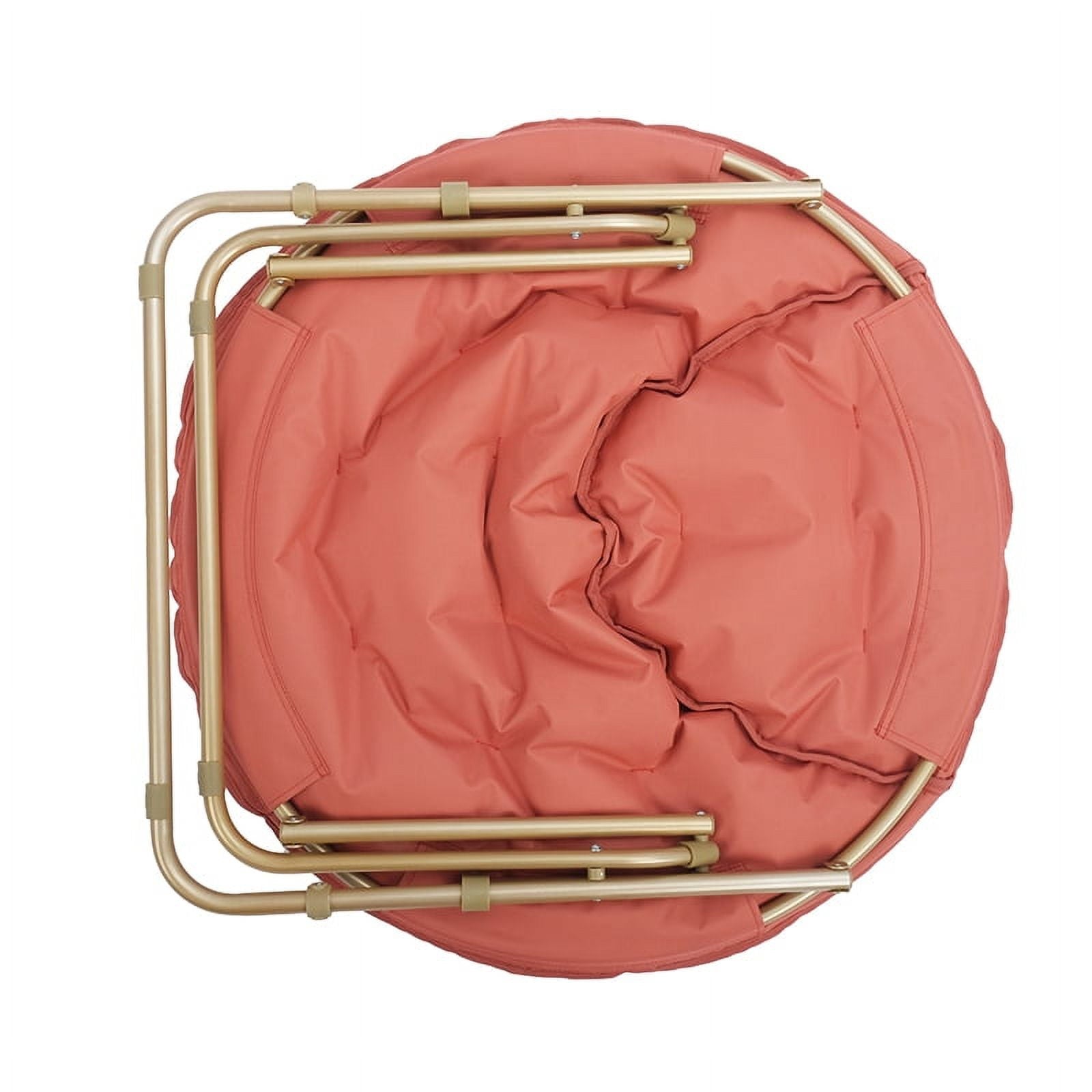 Mainstays Steel Padded Folding & Stacking Chairs, Red Canyon