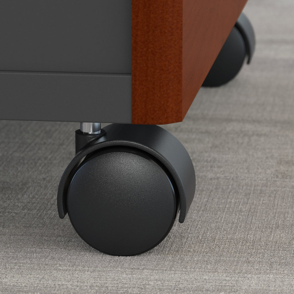 Bush Business Furniture Series C 60" Left 3 Drawer L Desk in Hansen Cherry