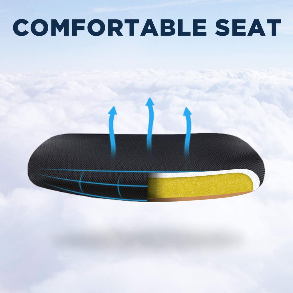 FDW Ergonomic Office Chair, Mesh, Mid-Back, Swivel Rolling for Men, Women(Black)