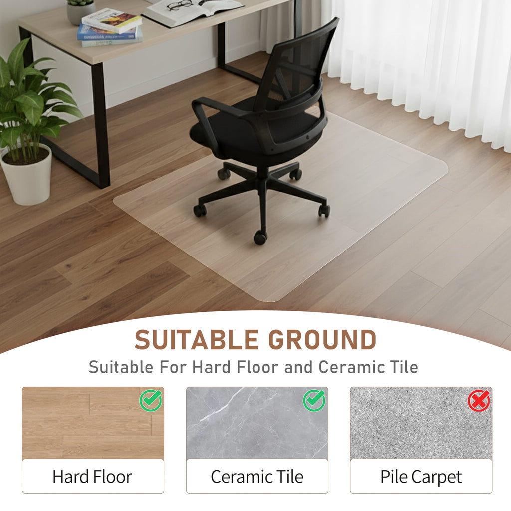 Ktaxon 30" x 48" Home Office Chair Mat Rectangular, Hard Floor Protector Mat