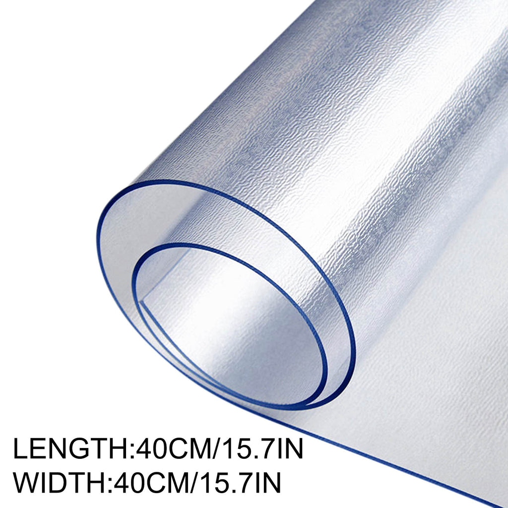 Slhenay Clear PVC Floor Desk Chair Mat 1.5mm Transparent Thick 40 x 40